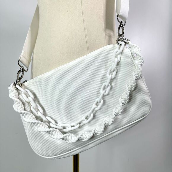 Ahdorned Neoprene Multi Way Crossbody Shoulder Bag White  New Without Tag. - Picture 5 of 16